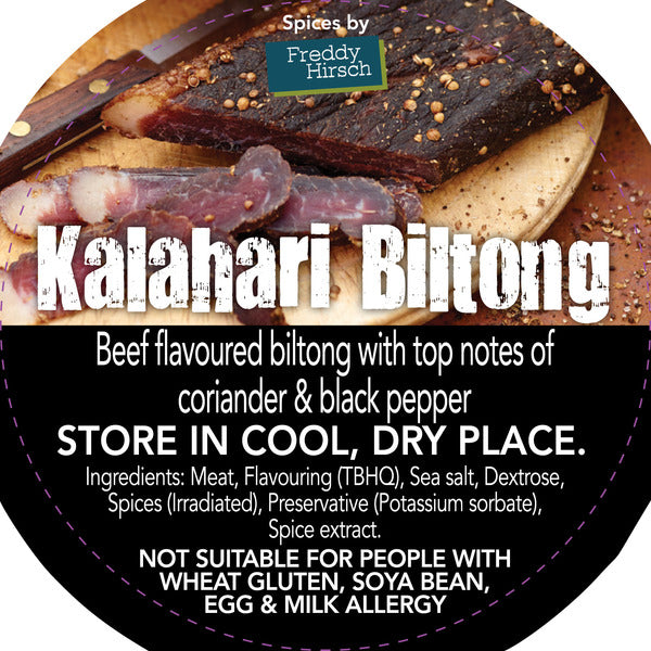 Label - Freddy Hirsch Kalahari Biltong - 150/Roll
