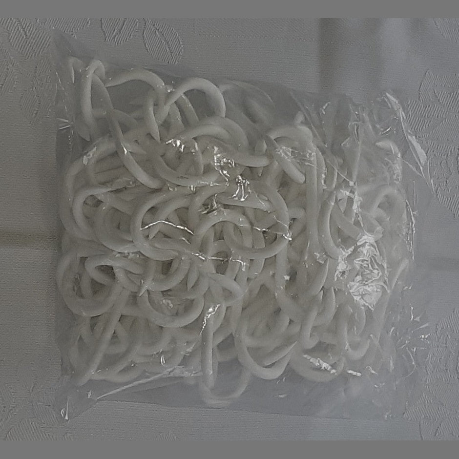 Biltong Hooks Plastic 100's - White