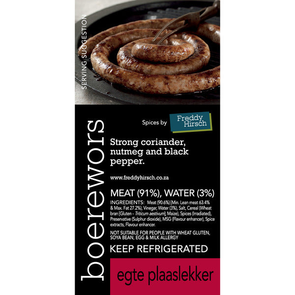 Label - Freddy Hirsch Egte Plaaslekker - 150/Roll