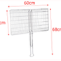 Stainless Steel Braai Grid - 600x320x680