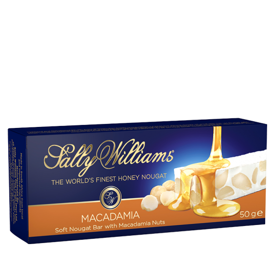 Sally Williams Nougat - Macadamia 50g Bar