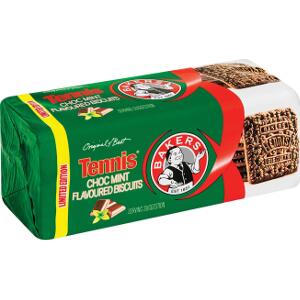 Bakers Tennis Biscuits - Chocmint 200g