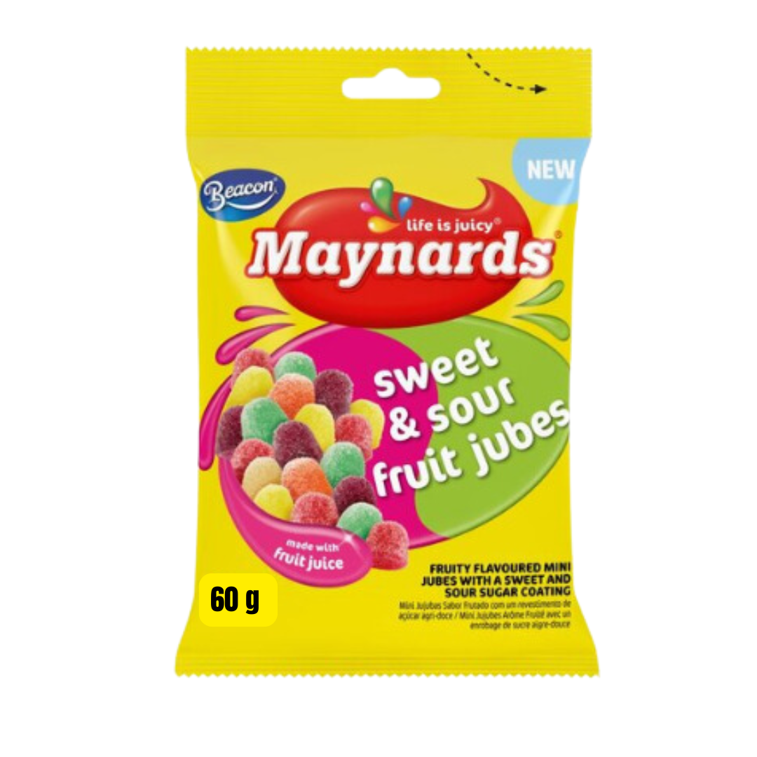 Maynards Sweet & Sour Jubes 60g