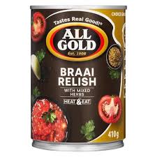 Braai Relish All Gold 410g