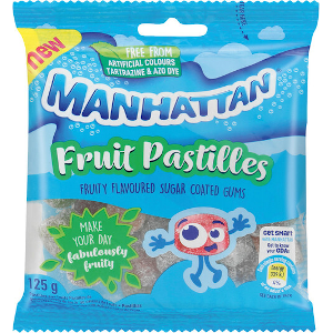 Manhattan Fruit Pastilles 125g
