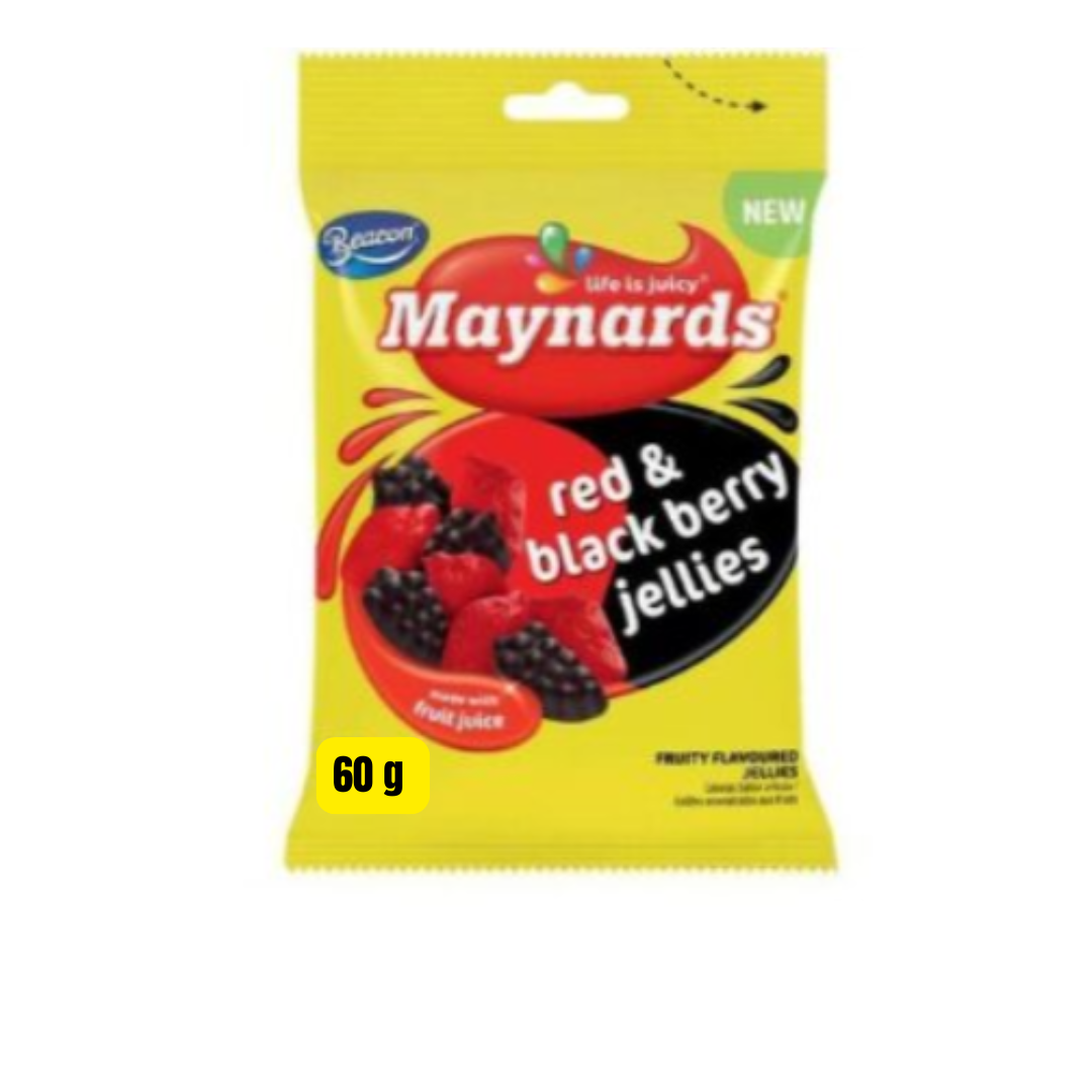 Maynards Red & Black Jellies 60g