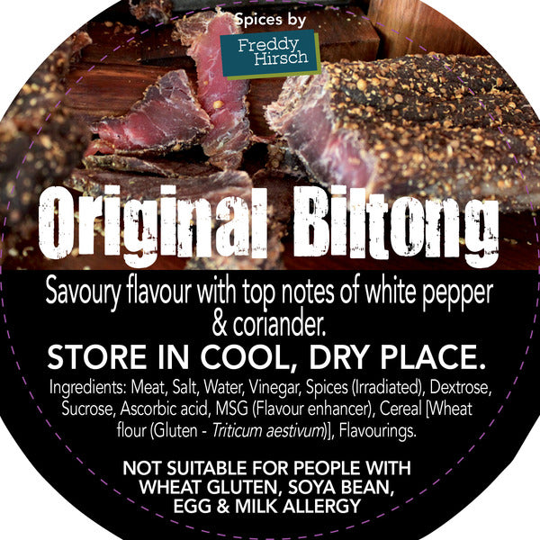 Label - Freddy Hirsch Original Biltong - 150/Roll