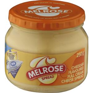 Melrose Cheese Spread - Cheddar 250g Jar