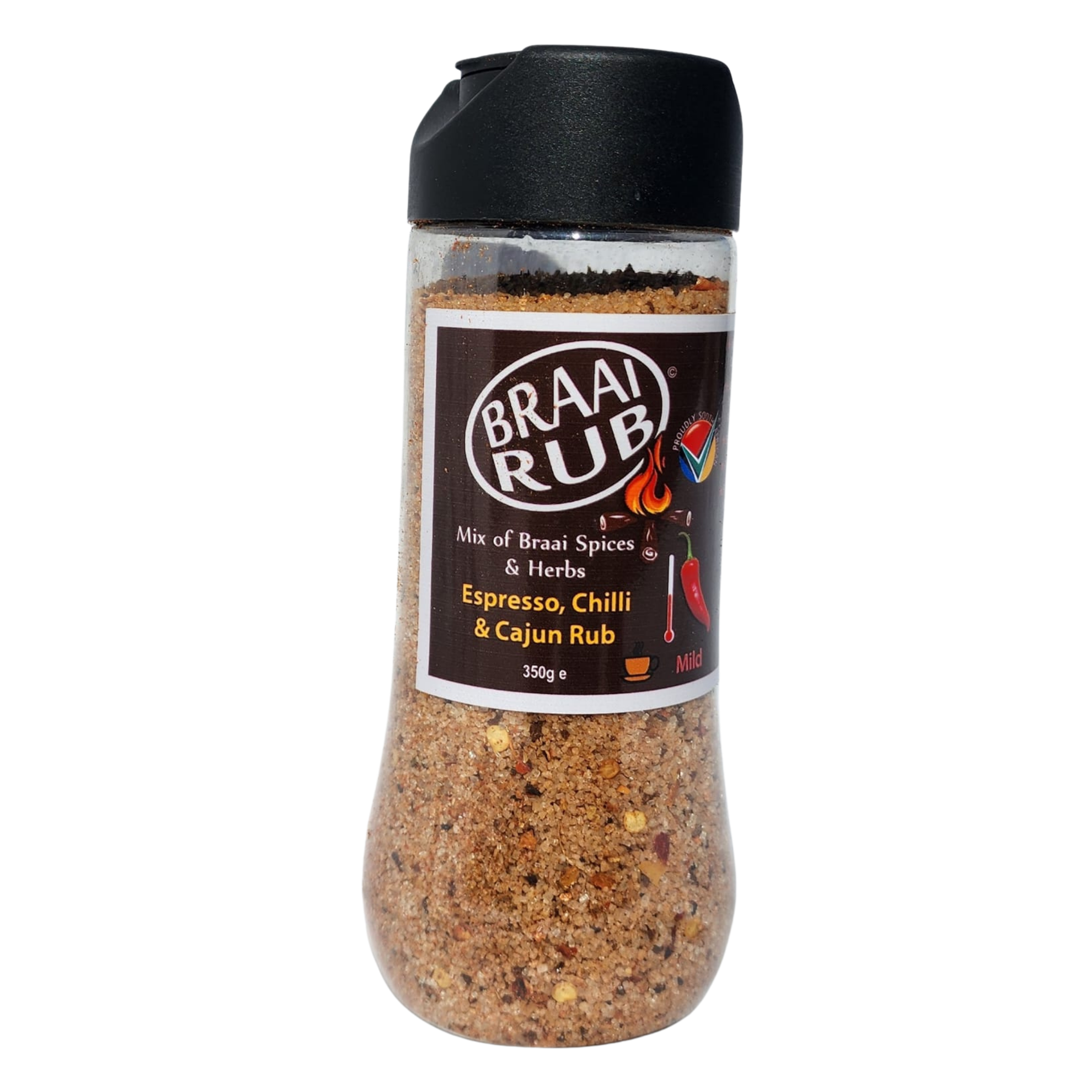 Braai Rub - Espresso, Chilli & Cajun 350g Shaker