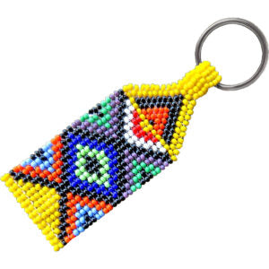 Earth Africa Beaded Keyring - Zulu