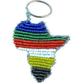 Earth Africa Beaded Keyring - Africa Map