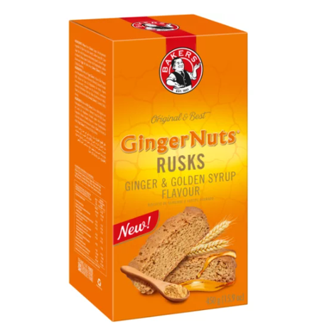 Bakers Gingernuts Rusks 450g
