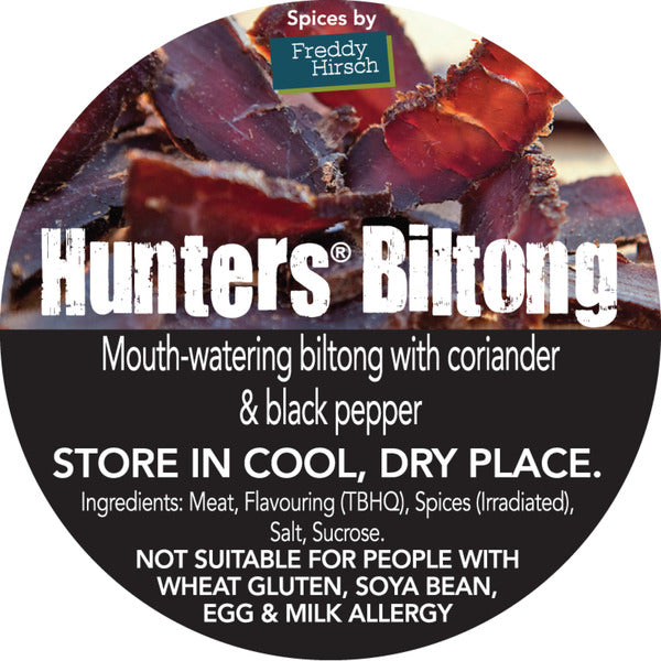 Label - Freddy Hirsch Hunters Biltong - 150/Roll