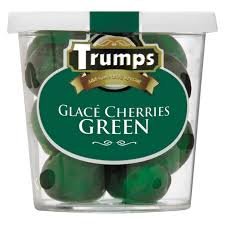 Trumps Baking Glace Cherries - Green 75g